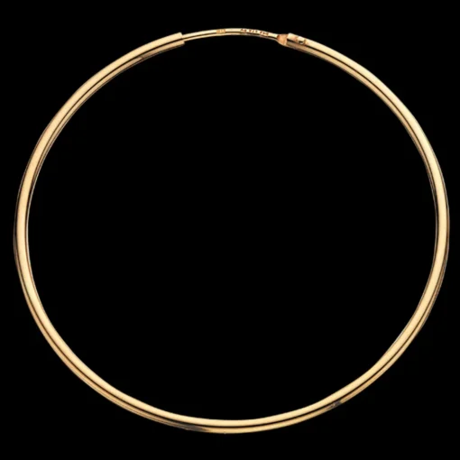 Scrouples - Forgyldt sølv creol, 44mm - 193662