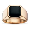 Scrouples - Forgyldt sølv ring med onyx - 791302