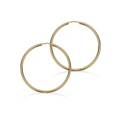 Scrouples - Forgyldte creoler med vridlås, 40 mm - 190702