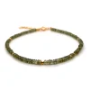 Scrouples - Grøn apatite sten armbånd med forgyldt lås - 39842a,m