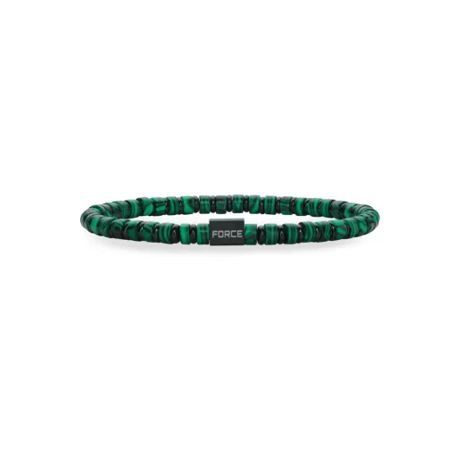 Scrouples - Grøn tigerøje herre armbånd - 03341