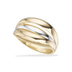 Scrouples - Guld og hvidguld ring i 8kt - 714854