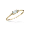 Scrouples - Guld ring i 8kt med en lyseblå topas - 714733