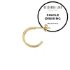 Scrouples - Guldbelagt creol med rustik overflade, single - 160432-1