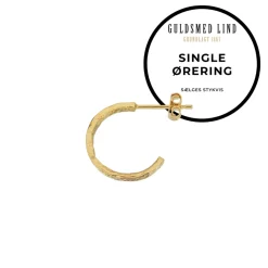 Scrouples - Guldbelagt creol med rustik overflade, single - 160432-1