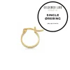 Scrouples - Guldbelagt creol med rustik overflade, single - 160412-1