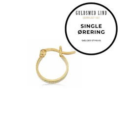 Scrouples - Guldbelagt creol med rustik overflade, single - 160412-1
