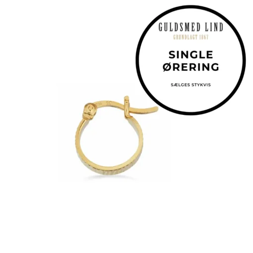 Scrouples - Guldbelagt creol med rustik overflade, single - 160412-1