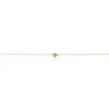 Scrouples - Guldbelagt hjerte armbånd med sten af zirkonia - 38902a,m
