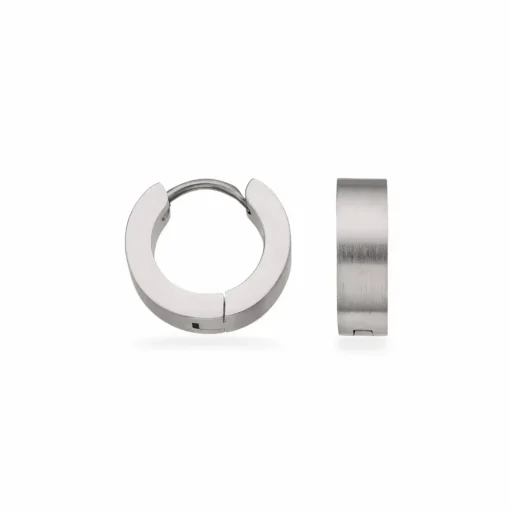 Scrouples - Herre stål creol, 14mm med mat overflade - 158501