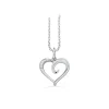 Scrouples - Hvidgulds hjerte vedhæng med diamant - 214814