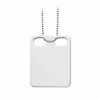 Scrouples - ID Plade til gravering i sølv, 24x18mm - 21022