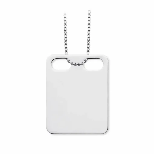 Scrouples - ID Plade til gravering i sølv, 24x18mm - 21022