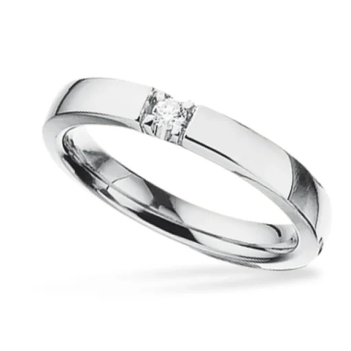 Scrouples - iLove sølv ring med diamant - 7112,1