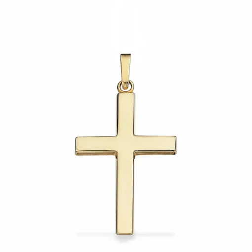 Scrouples - Kors i 8 karat guld, 29x19mm - 208733