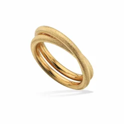 Scrouples - Kraftig tråd ring i guldbelagt sølv - 721702