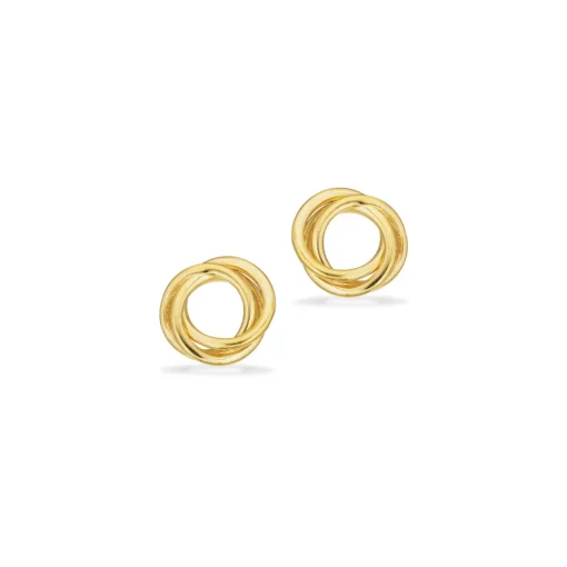 Scrouples - 8kt. guld ørestikker med snoning - 123933