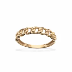 Scrouples - 8kt. guld ring med panser mønster - 711073
