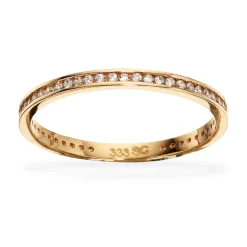Scrouples - 8kt. guld ring med små sten - 709113