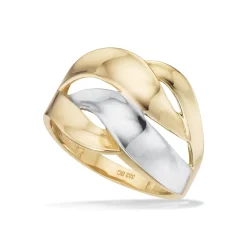 Scrouples - 8kt ring med guld og hvidguld - 714824