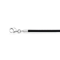 Scrouples - Læder halskæde til vedhæng, 45cm - 33382,45