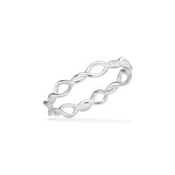 Scrouples - Pige sølv ring med mønster - 729882