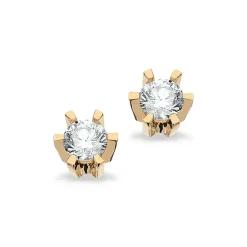 Scrouples - Prinsesse Ørestikker med 0,06ct diamant, Guld/Hvidguld - 1776,06
