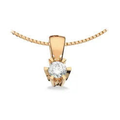 Scrouples - Prinsesse Vedhæng, 0,21ct diamant i guld / hvidguld - 2775,21