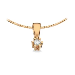 Scrouples - Prinsesse Vedhæng, 0,06ct diamant i guld / hvidguld - 2775,06