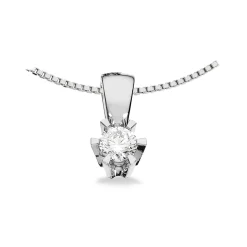Scrouples - Prinsesse Vedhæng, 0,21ct diamant i guld / hvidguld - 2775,21