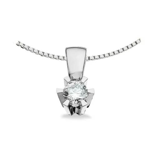Scrouples - Prinsesse Vedhæng, 0,24ct diamant i guld / hvidguld - 2775,24