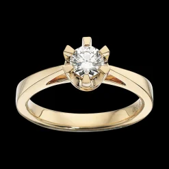 Scrouples - Prinsessering med 0,40 ct diamant, Guld / Hvidguld - 7775,40