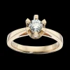 Scrouples - Prinsessering med 0,45 ct diamant, Guld / Hvidguld - 7775,45