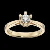 Scrouples - Prinsessering med 0,35 ct diamant, Guld / Hvidguld - 7775,35