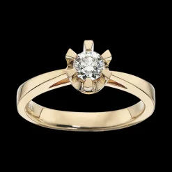 Scrouples - Prinsessering med 0,35 ct diamant, Guld / Hvidguld - 7775,35