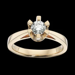 Scrouples - Prinsessering med 0,45 ct diamant, Guld / Hvidguld - 7775,45