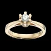Scrouples - Prinsessering med 0,25 ct diamant, Guld / Hvidguld - 7775,25