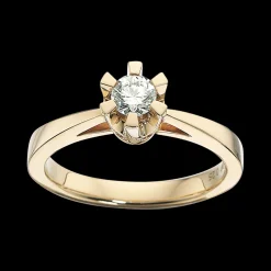 Scrouples - Prinsessering med 0,25 ct diamant, Guld / Hvidguld - 7775,25