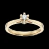 Scrouples - Prinsessering med 0,10 ct diamant, Guld / Hvidguld - 7775,10