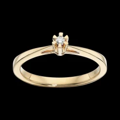Scrouples - Prinsessering med 0,03 ct diamant, Guld / Hvidguld - 7775,03