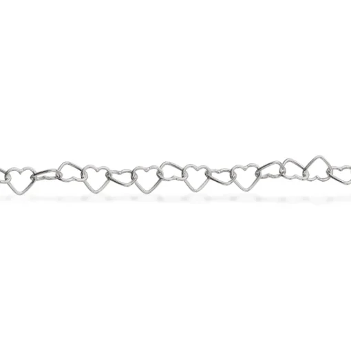 Scrouples - Sammenflettet hjerte armbånd i sølv - 609672