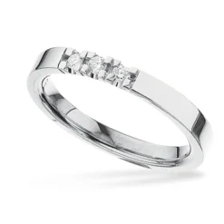 Scrouples - Sølv alliancering I Love med brillant - 7102,3
