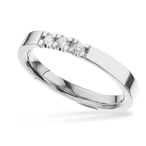 Scrouples - Sølv alliancering I Love med brillant - 7102,3