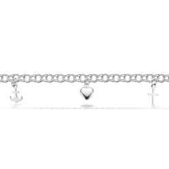 Scrouples - Sølv armbånd med tro,håb og kærlighed - 62572