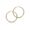 Scrouples - Sølv forgyldte creoler, 30mm - 190692