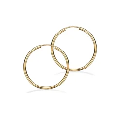 Scrouples - Sølv forgyldte creoler, 30mm - 190692