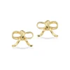 Scrouples - Sølv forgyldte sløjfe ørestikker - 164312