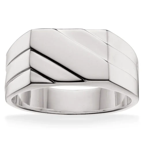 Scrouples - Sølv herre ring med mønster - 791432