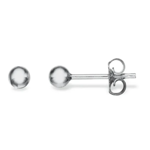 Scrouples - Sølv kugle ørestikker 3mm - 12032