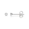 Scrouples - Sølv øreringe med sten, 2mm - 112012